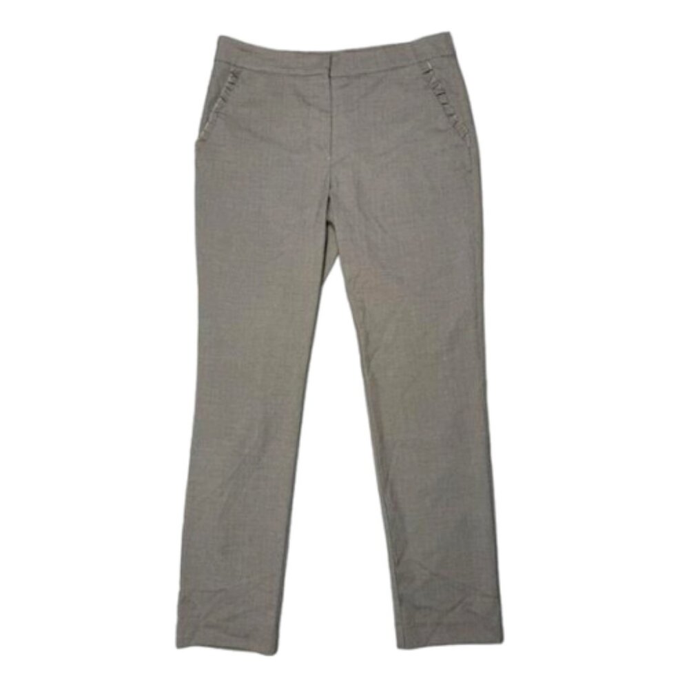 2/$30 Zara Tan & Black Tiny Houndstooth Print Lightweight Pants Size M #2224